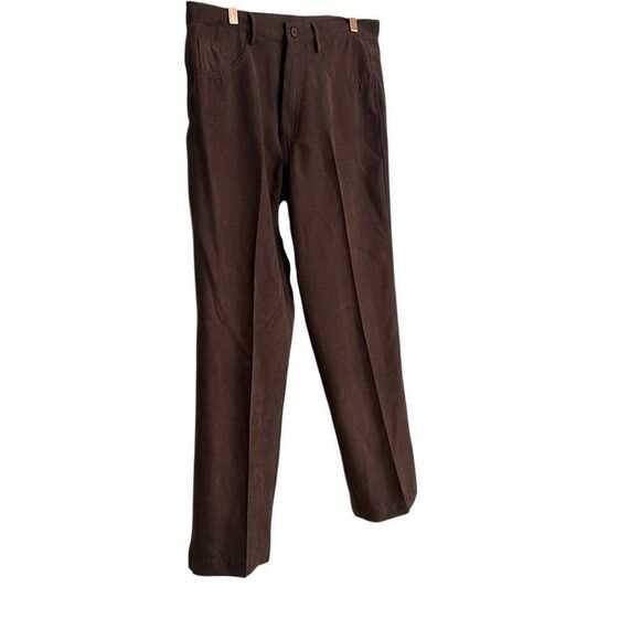 Alfred Dunner Casual Faux Suede Dress Pants Brown Size 6P - Picture 3 of 8